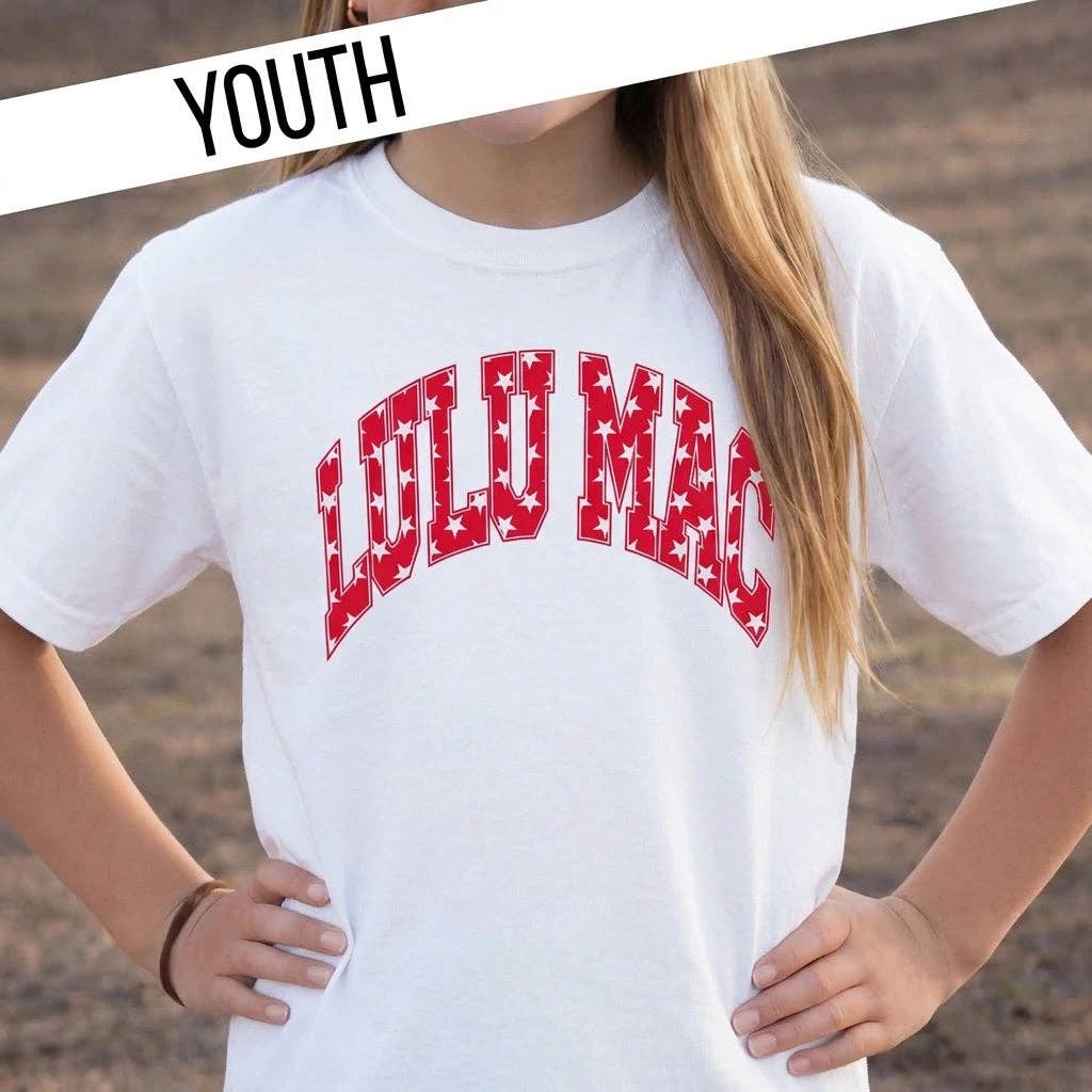 Girlie Girl Originals - KD-STAR-1000 RED YOUTH COMFORT COLORS TEE: RED / Youth Medium