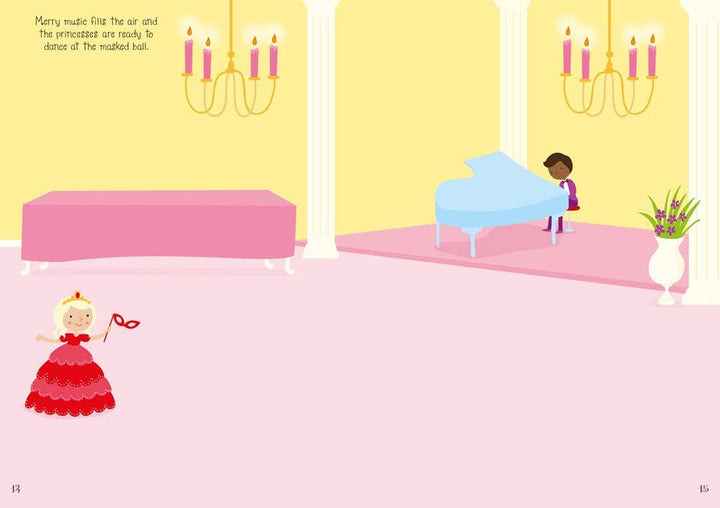 HarperCollins - Sparkly Princesses Sticker Book : Usborne