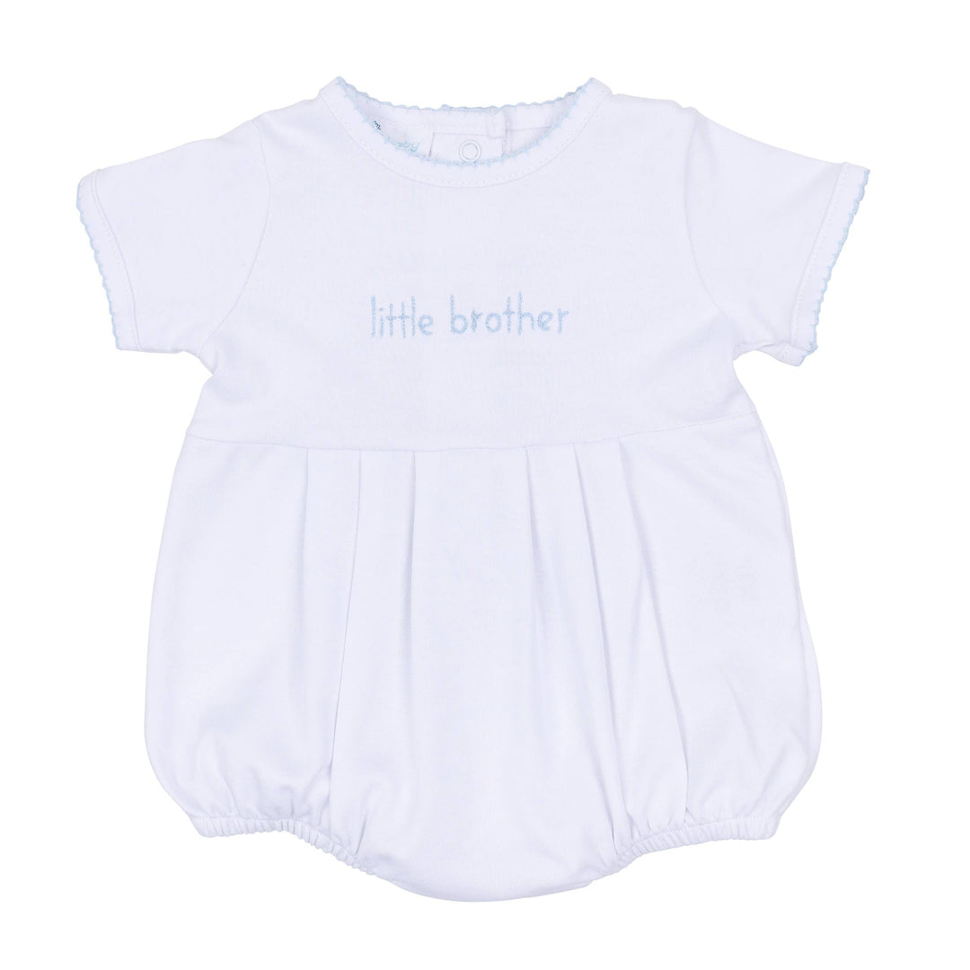 Magnolia Baby - Little Brother Short Sleeve Bubble: 3 Months
