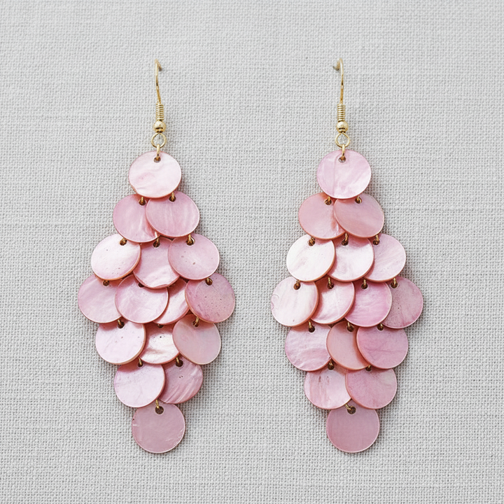 paperln - Seaside Shell Tassel Hook Earrings