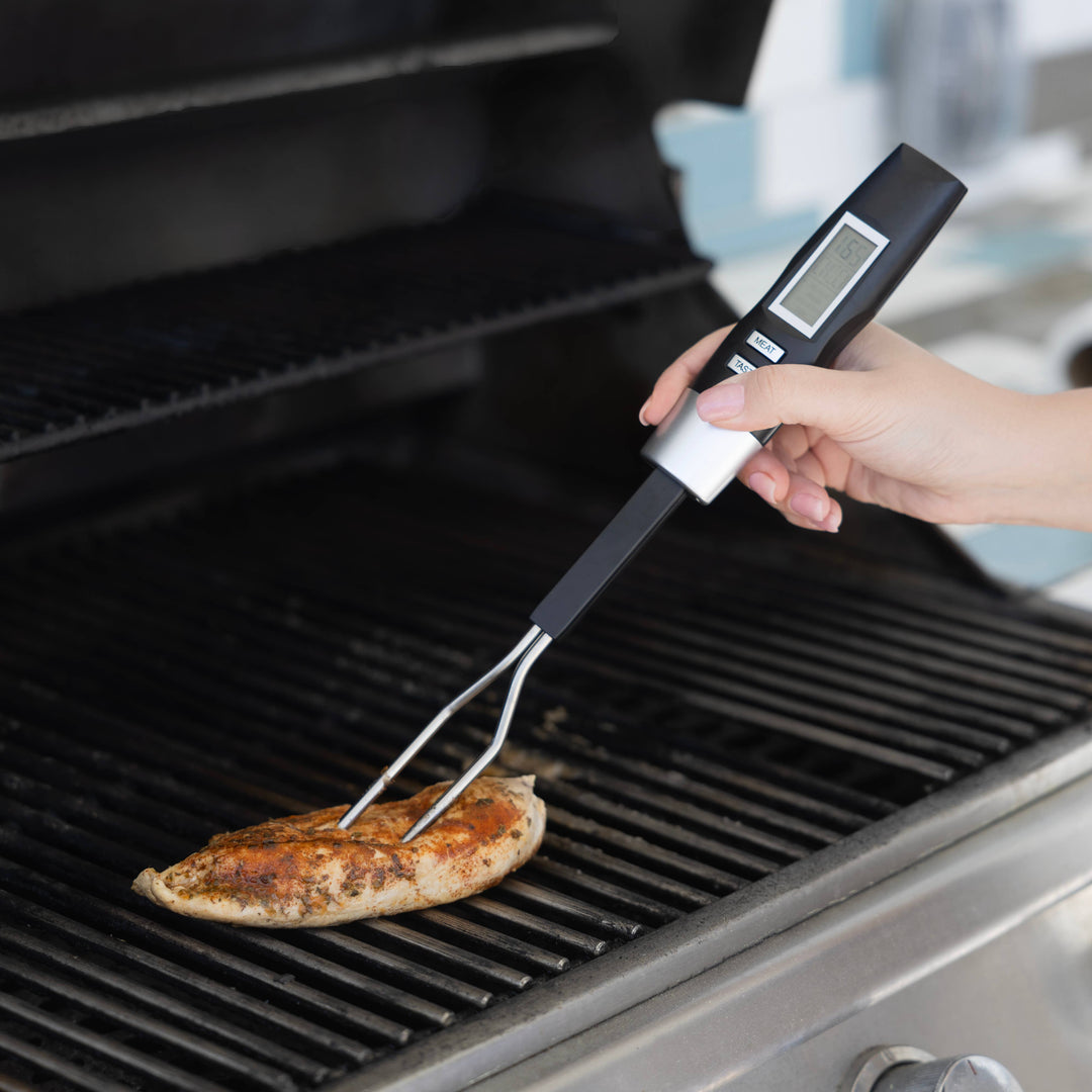Fox Run Brands - Outset Grill Fork Digital Meat Thermometer For BBQ