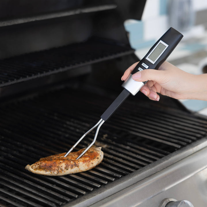 Fox Run Brands - Outset Grill Fork Digital Meat Thermometer For BBQ