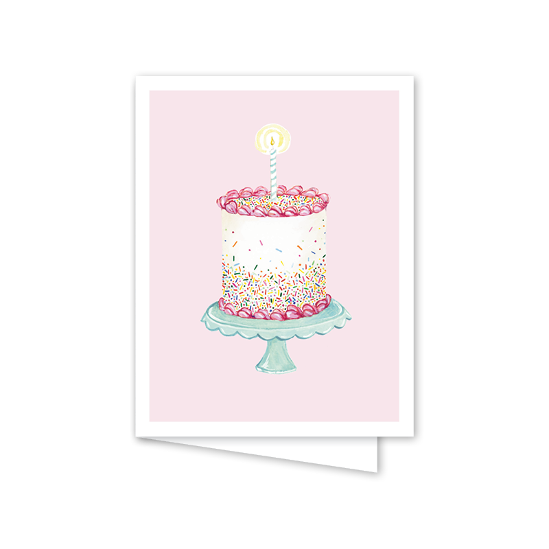 Dogwood Hill - Funfetti Pink Cake: Single Card
