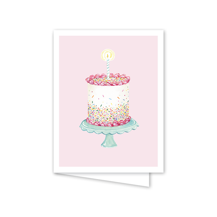 Dogwood Hill - Funfetti Pink Cake: Single Card