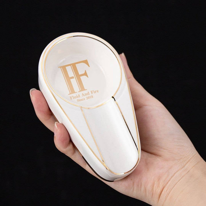 Fluid And Fire - Imperium Minimalist Ceramic Ashtray: Dark Pearl