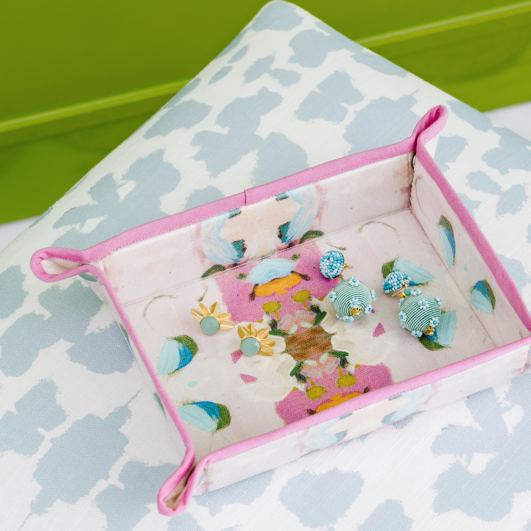Laura Park Designs - Monet's Garden Pink Snap Tray: One Size
