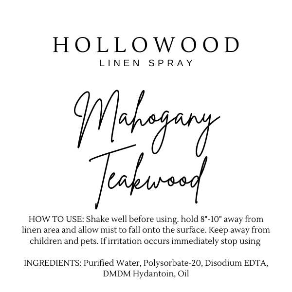 Hollowood Home and Candle - TEAKWOOD & MAHOGANY | MEN’S COLLECTION: 8 OZ