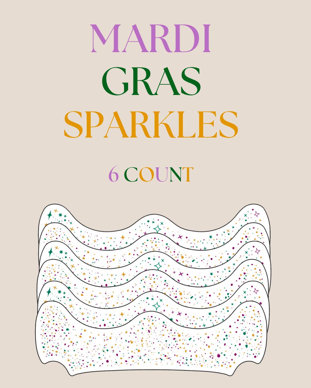 La Luna Belle LLC - Mardi Gras Face Sparkles | Face Freckles | Face Sparkles