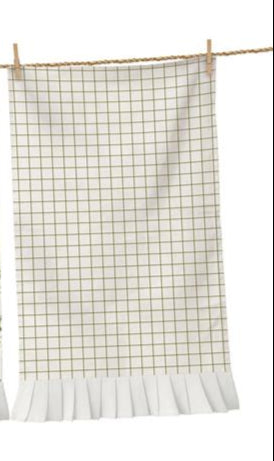 White Hydrangea Tea Towels -