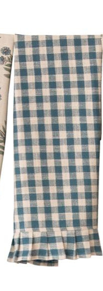 Blue Block Print Silhouette Tea Towels 3 styles