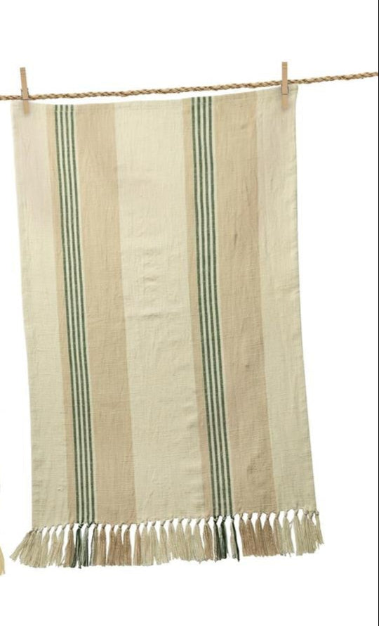 Neutral Green Leaves-Tea Towels 3 styles