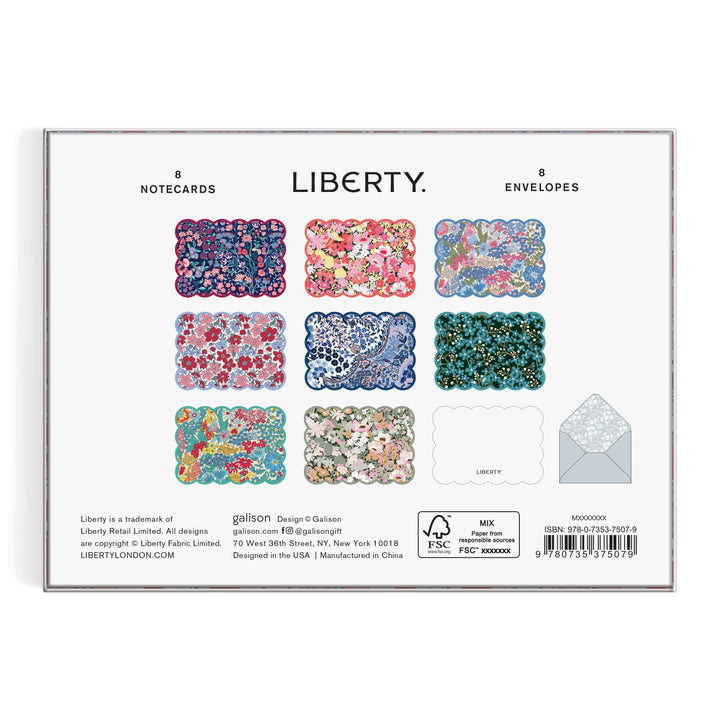Chronicle Books - Liberty Scalloped Shaped Notecard Set