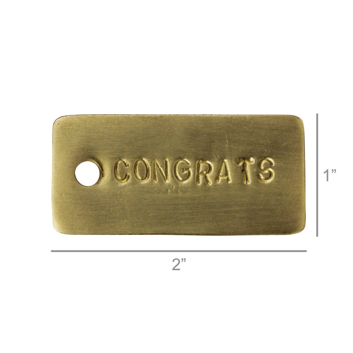 HomArt - Brass Tag - Congrats