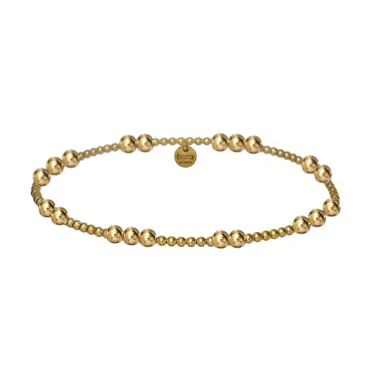 bara boheme - Carolyn | Gold Filled Beaded Bracelet: Gold Filled / Stretchy 6.5" (small)