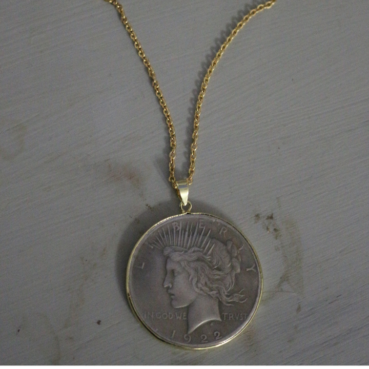Deep South Originals Inc. - Two-Tone Lady Liberty Coin Necklace