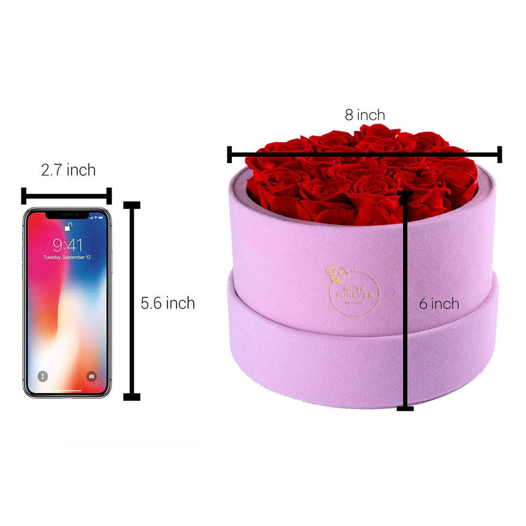 Rose Forever - Passion Pink Suede Red 16