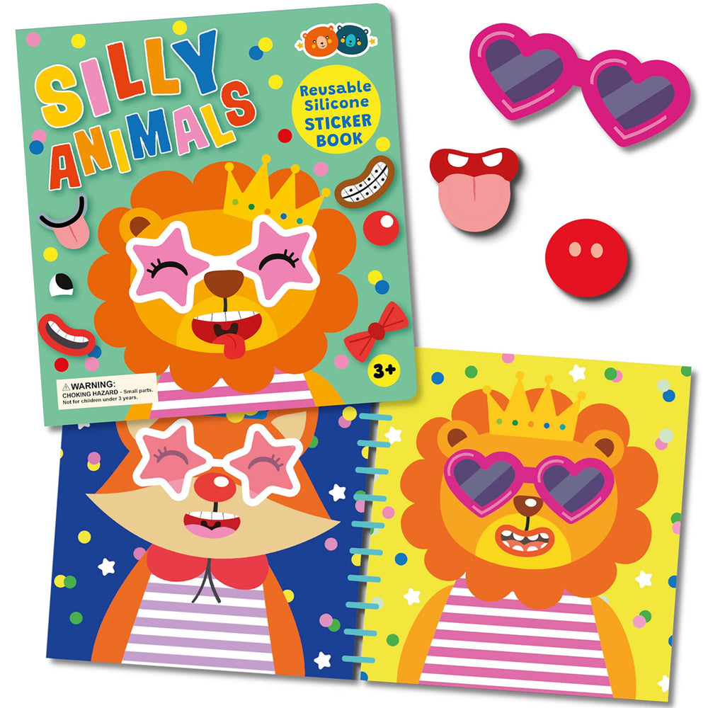 Buddy & Barney Silicone Sticker Book - Silly Animals
