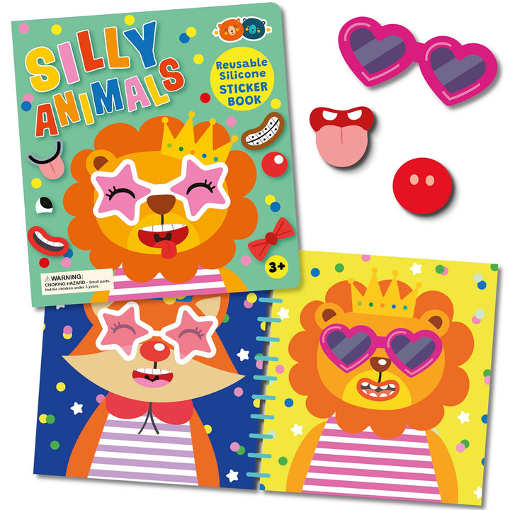 Buddy & Barney Silicone Sticker Book - Silly Animals