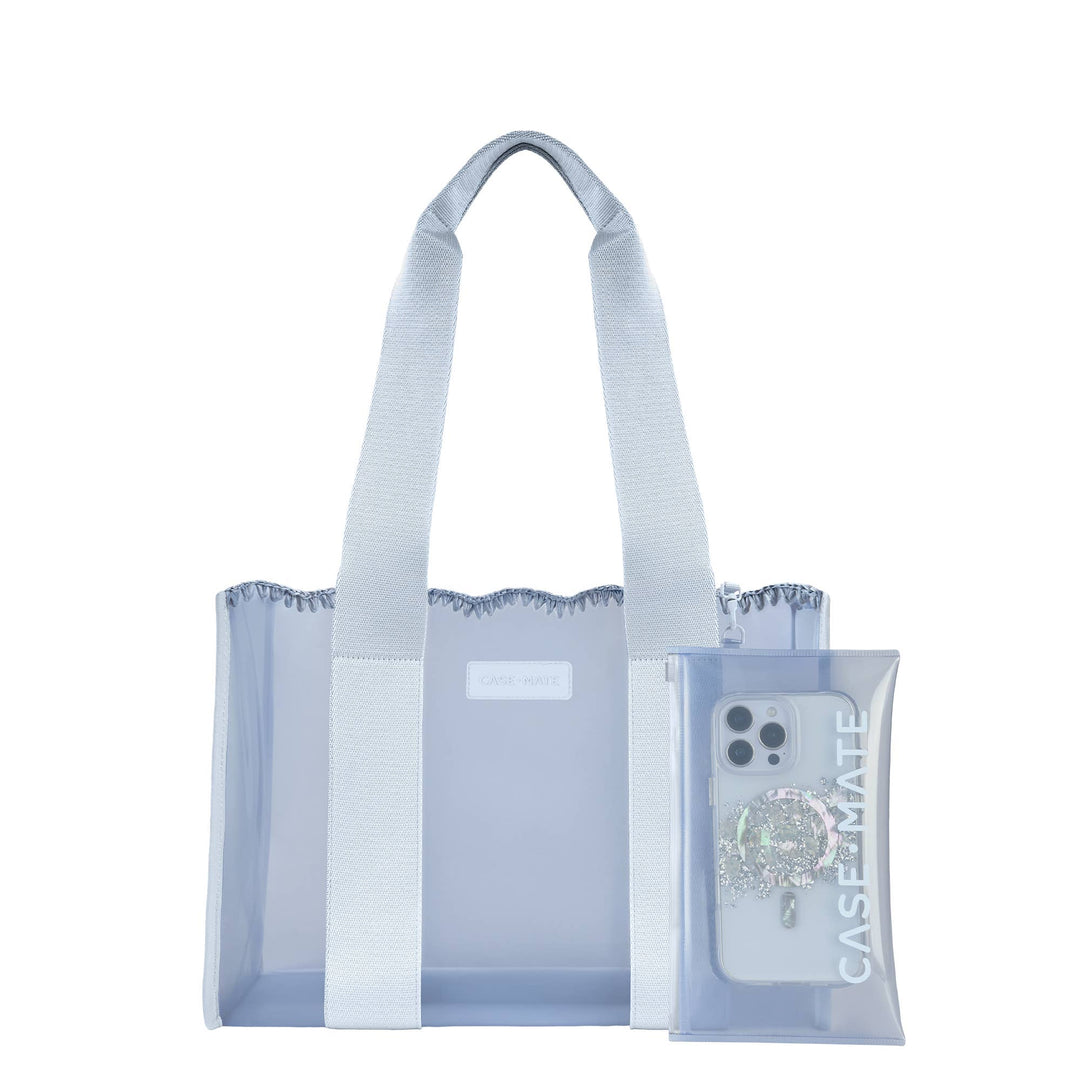 Case-Mate - Case-Mate Carolina Blue Crochet Wave Jelly Tote Bag (Medium)