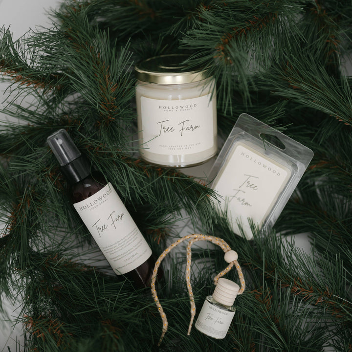 HOLLOWOOD FRAGRANCE - TREE FARM | HOLIDAY | CANDLE: 8 Oz