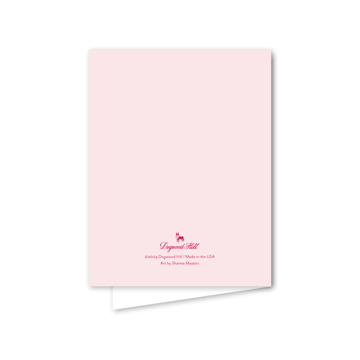 Dogwood Hill - Pink Delight Floral Vase: Single Card