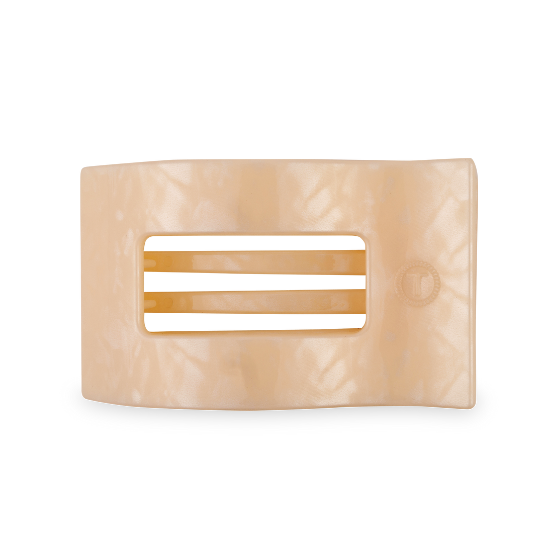 TELETIES - Flat Rectangle Hair Clip | Large | Soft Surf