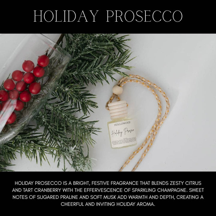 HOLLOWOOD FRAGRANCE - HOLIDAY CAR DIFFUSER: CASHMERE CEDAR