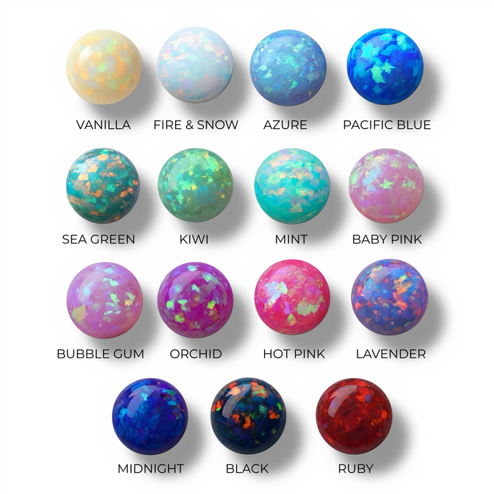 bara boheme - Cross | Beaded Opal Bracelet: Hot Pink / Gold Filled / Stretchy 6.5"