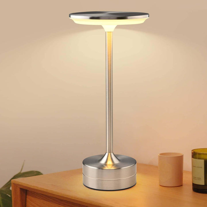 LAX Gadgets - LED Table Lamp – Touch Control, Dimmable, Rechargeable: Gold