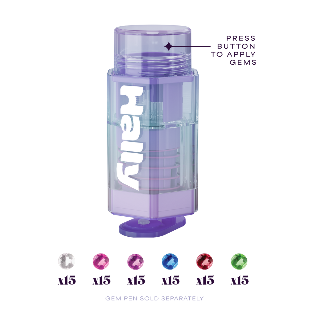 Hally Hair - Hally Gem Pen Multi-Colored Refill - 90 Count: Glittery