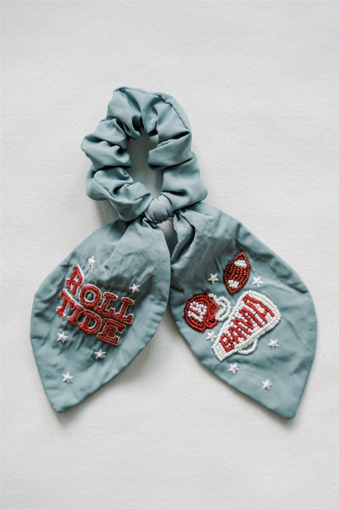 Gracefully Made Art - University of Alabama Beaded Scrunchie