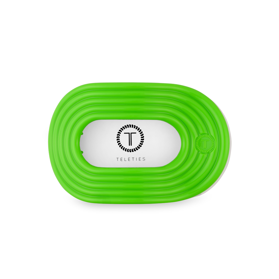 TELETIES - Flat Round Hair Clip | Medium | Glow For It