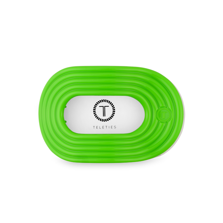 TELETIES - Flat Round Hair Clip | Medium | Glow For It