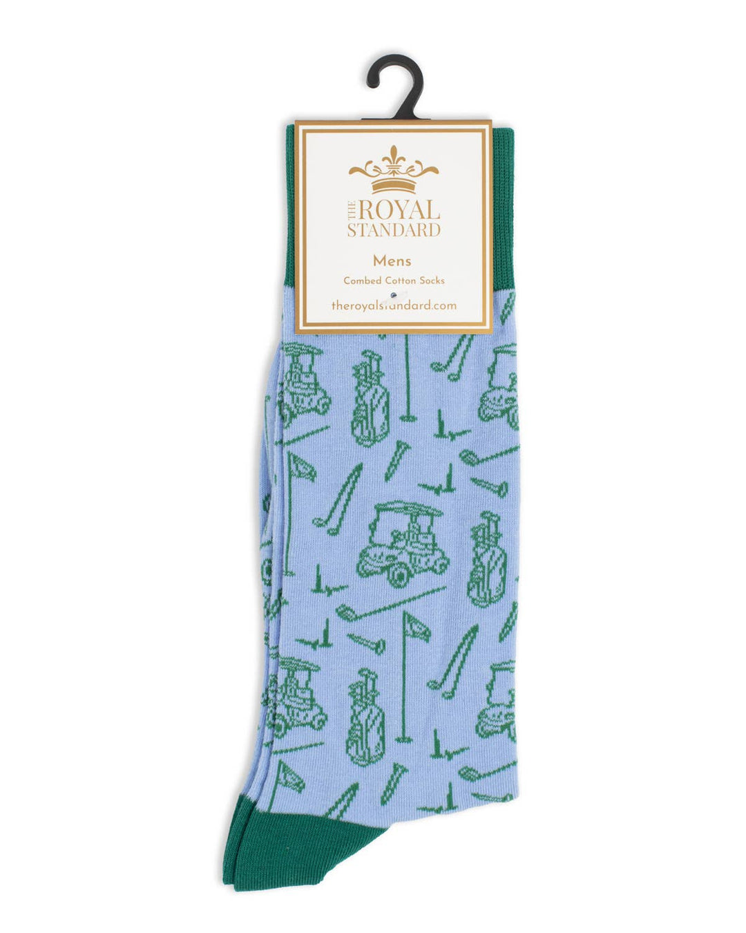 The Royal Standard - Men's Tee Off Socks   Blue/Green   One Size