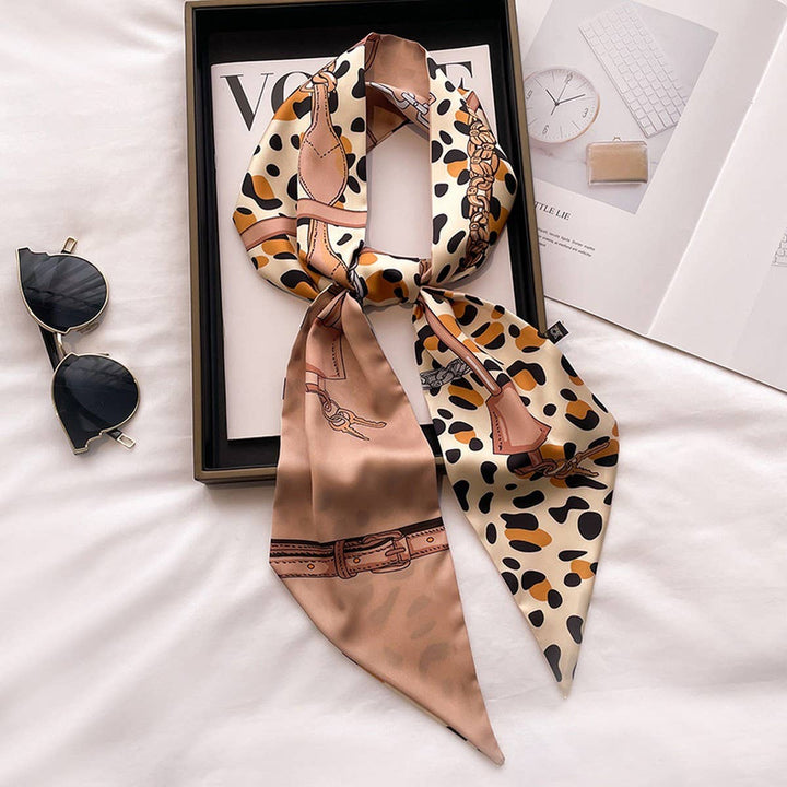 ACCITY - Women’s Long Silk Scarf – Stylish Neck Accessory_CWASC03144: TYPE10 / (OS) 2