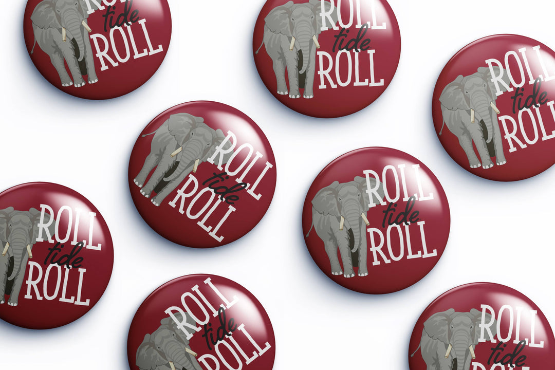 Cute As A Button - Alabama Mascot Button