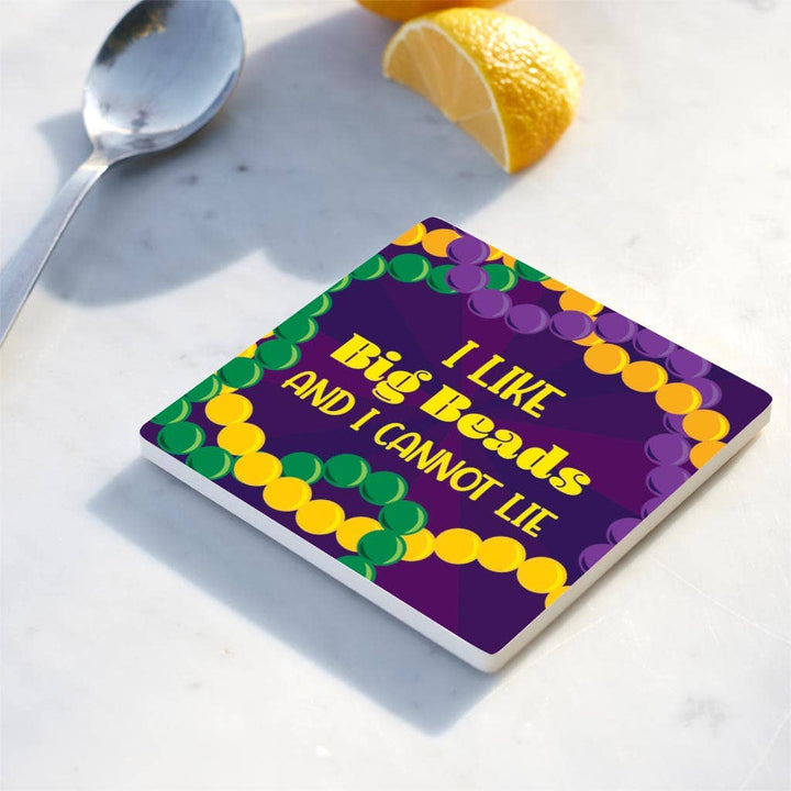 Clairmont & Co - Coaster, Mardi Gras Decor, Mardi Gras Beads