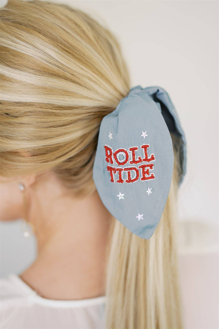 Gracefully Made Art - University of Alabama Beaded Scrunchie
