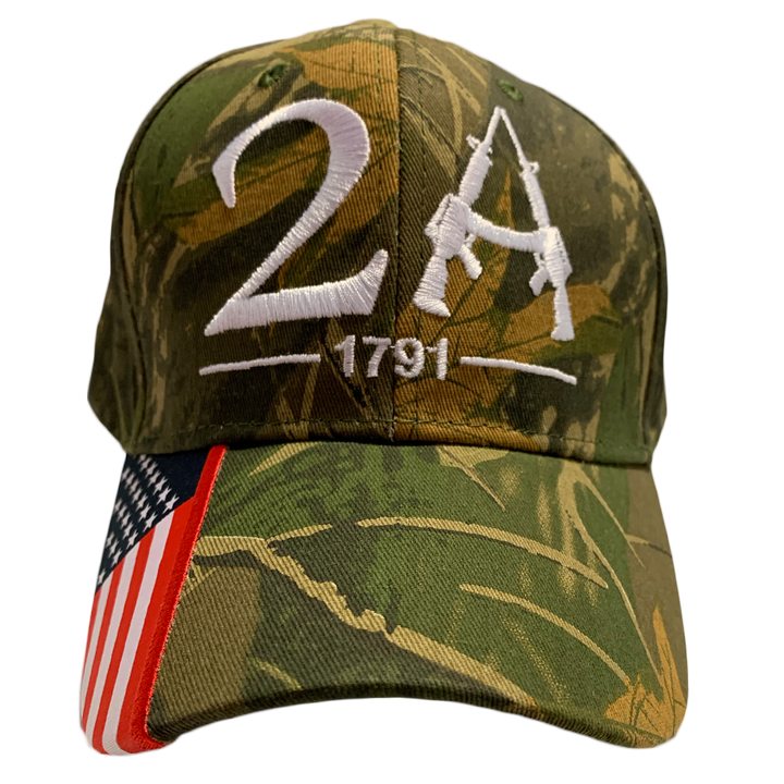 I Love My Freedom - Woodland Camo Second Amendment Hat