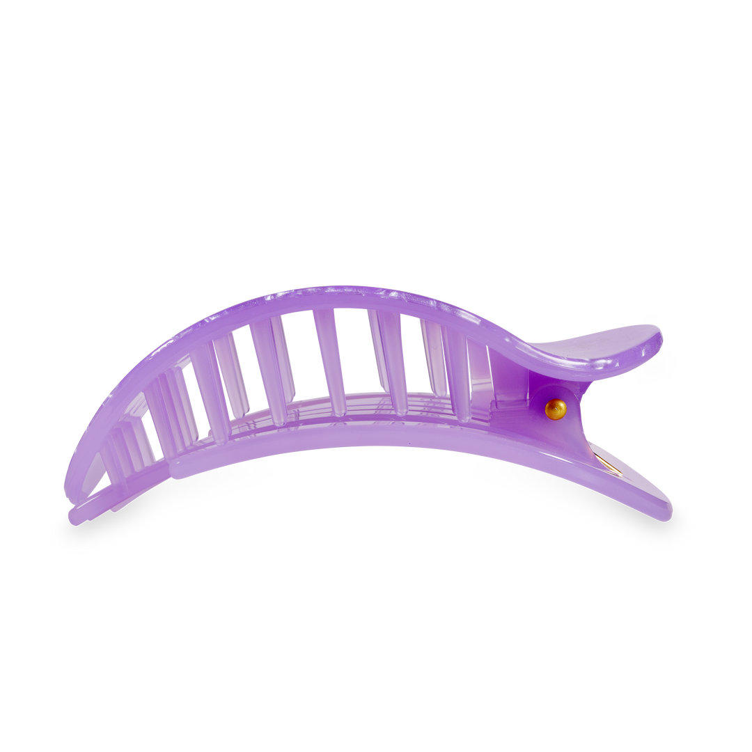TELETIES - Flat Round Hair Clip | Large | Lavender Mist