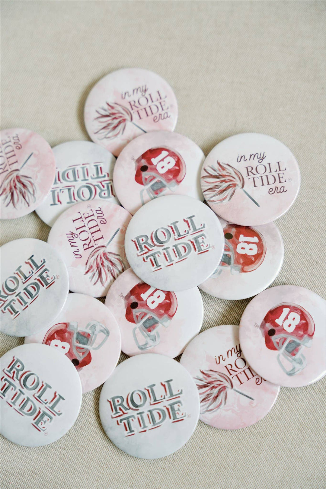 Gracefully Made Art - Alabama "In My Roll Tide Era" Game Day Button