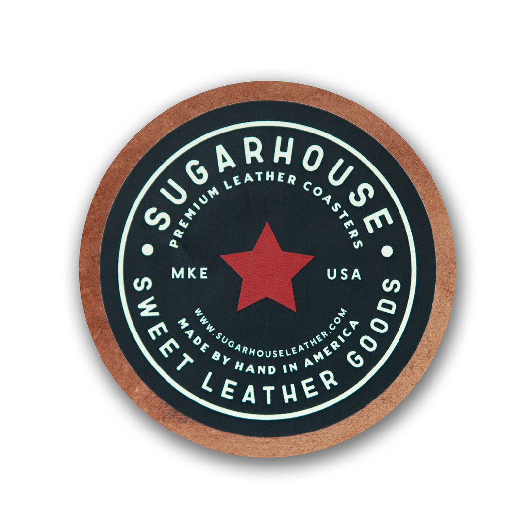 Sugarhouse Leather - Pickleballer Leather Coaster