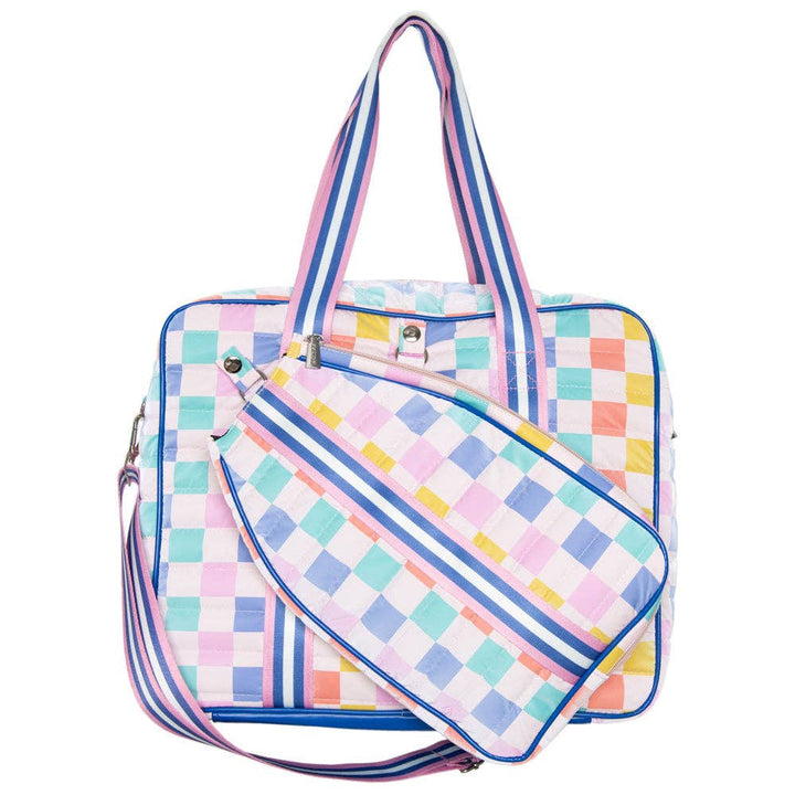 Katydid - Multicolored Checker Pickleball Bag: Multicolored