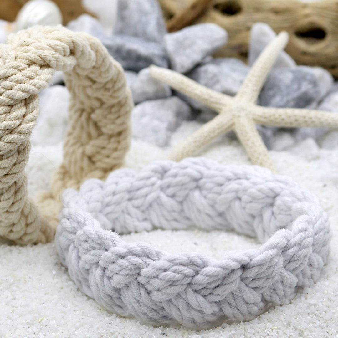 Natalia - Handmade Sailor Knot Bracelets - White or Natural: Natural / Medium