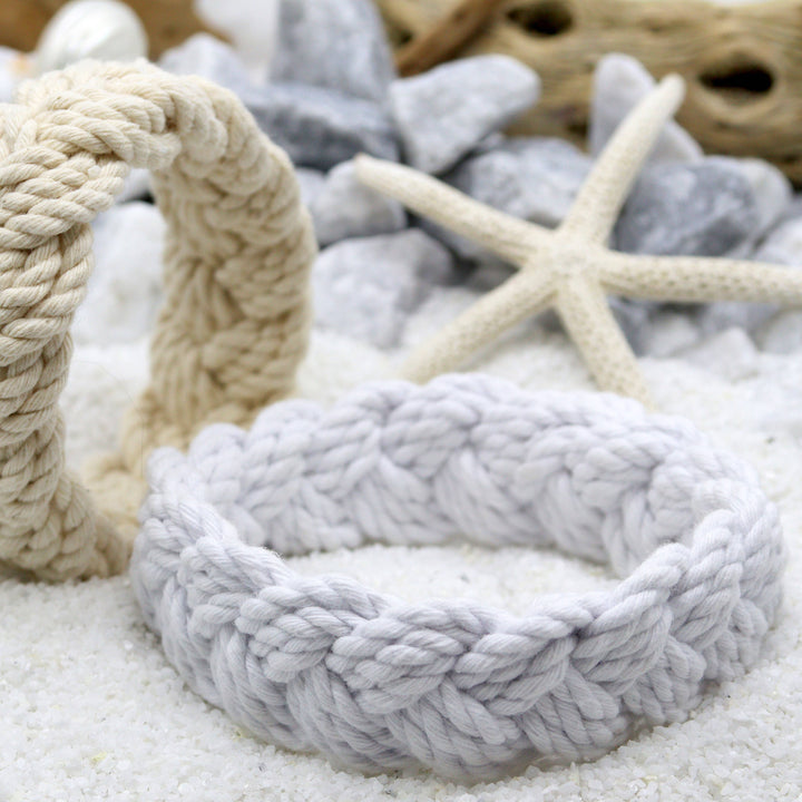 Natalia - Handmade Sailor Knot Bracelets - White or Natural: Natural / Medium