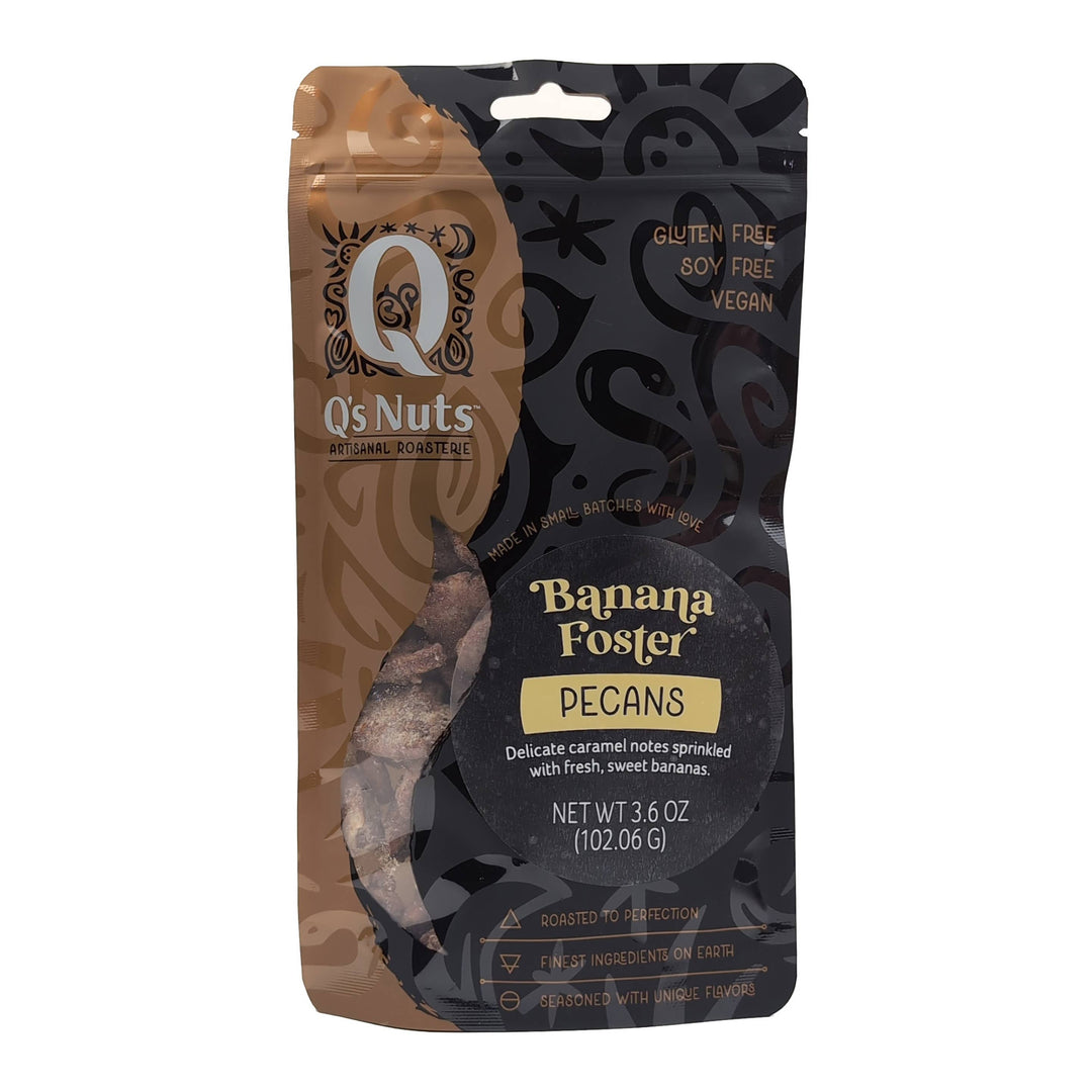 Q's Nuts, LLC - 3.6 oz Banana Foster Pecan
