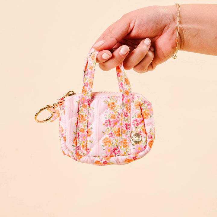 The Darling Effect - Itty Bitty Duffle Bag Charm-Petal Parade Pink