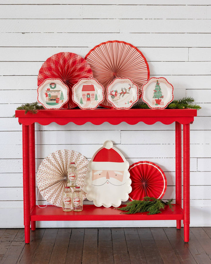 My Mind’s Eye - BEC1142 - Santa Scenes Bamboo Melamine Plate Set
