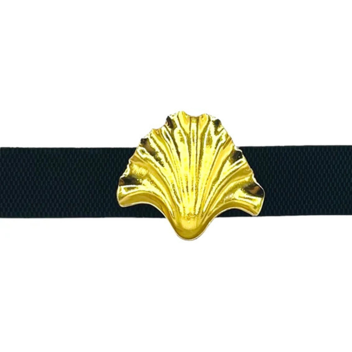 Garland - Clamshell Artisan Interchangeable Belt Buckle w/ Gold Finish