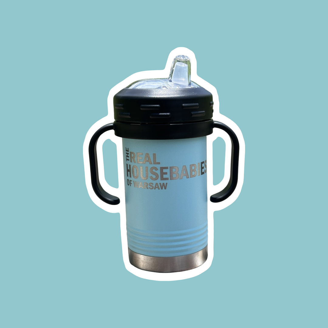 Calm Down Caren - The Real Housebabies of CUSTOM CITY Insulated Sippy Cup: White